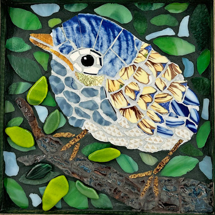 bird mosaic for mosaic class Dallas