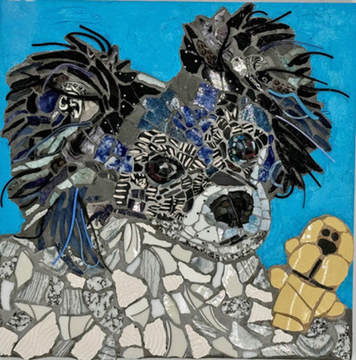 Dog Mosaic Art Mosaic Class at the Creative Arts Center of Dallas