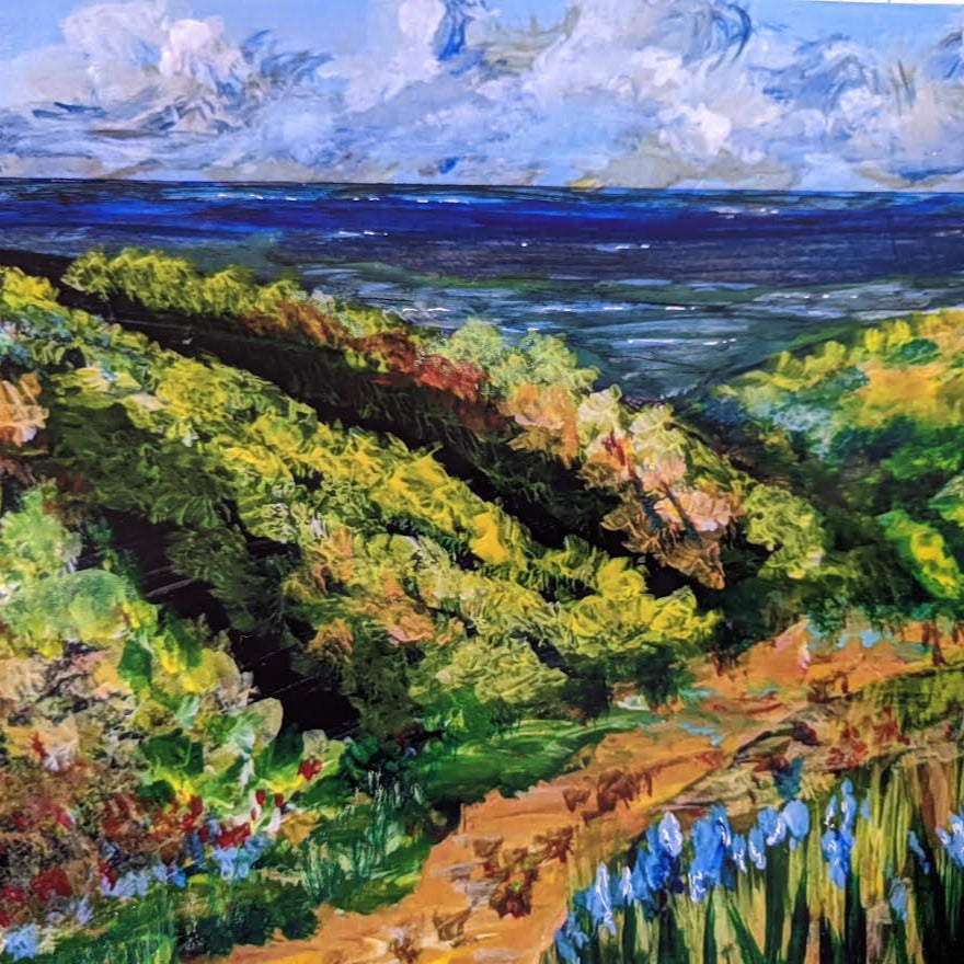 Acrylic painting class at the Creative Arts Center of Dallas - acrylic painting landscape