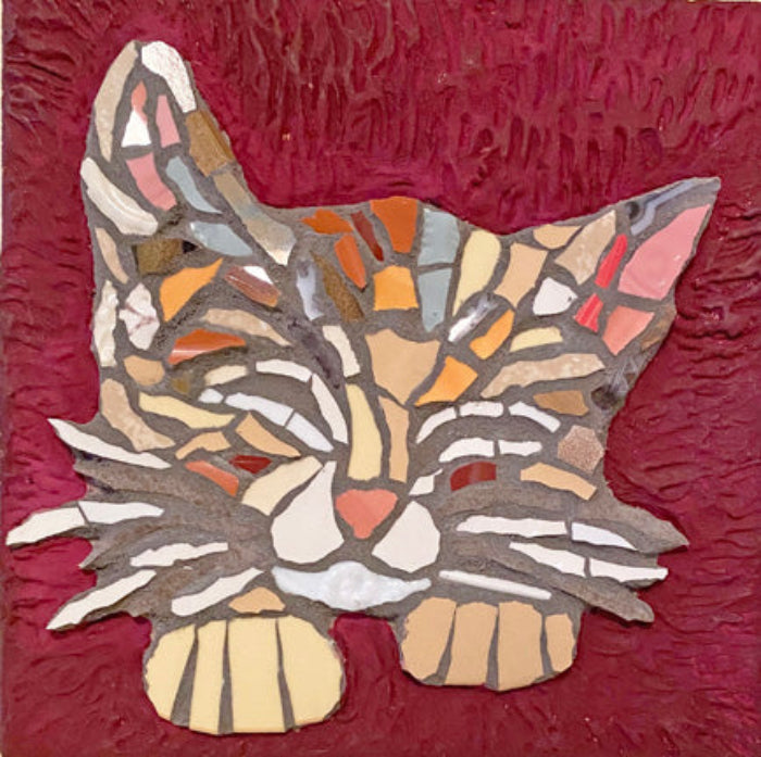 Cat Mosaic - Mosaic Class for Adults at the Creative Arts Center of Dallas
