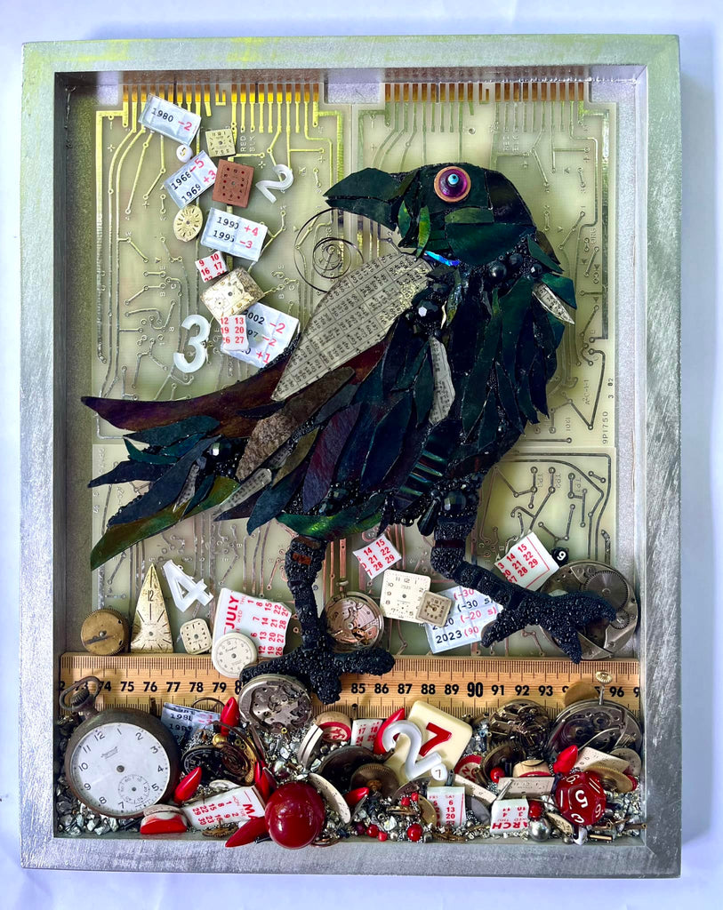 bird mosaic art