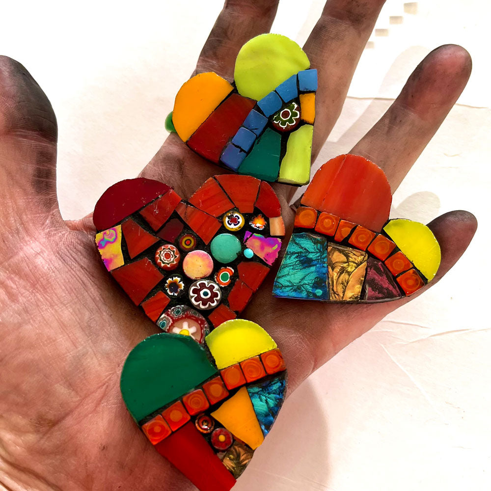 heart mosaic art